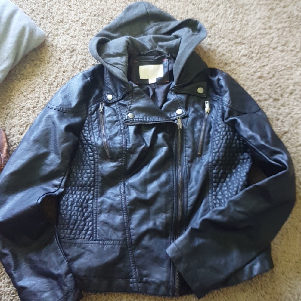 Leather coat