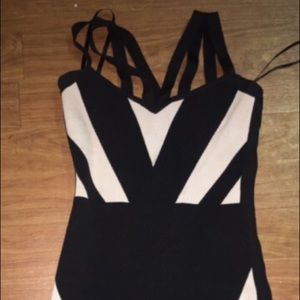 XS strappy Marciano bandage dress