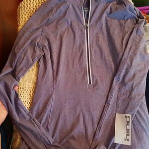 Athletic zip up long sleeve.