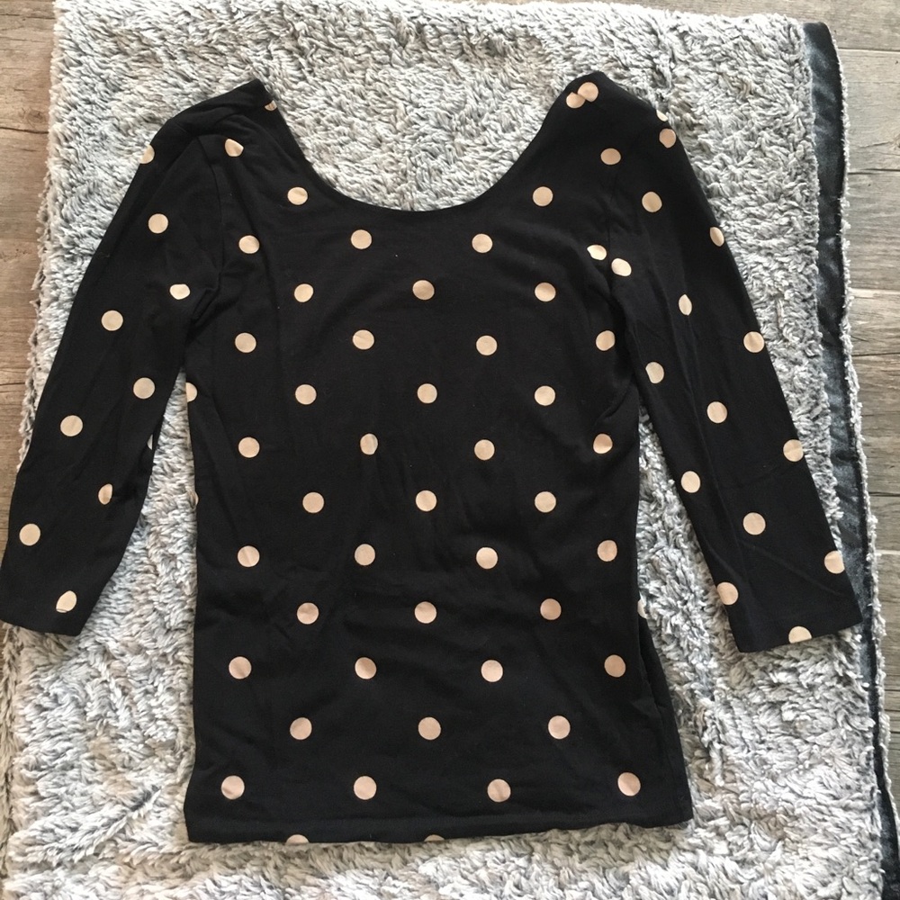 polka dot tight shirt
