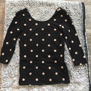 polka dot tight shirt