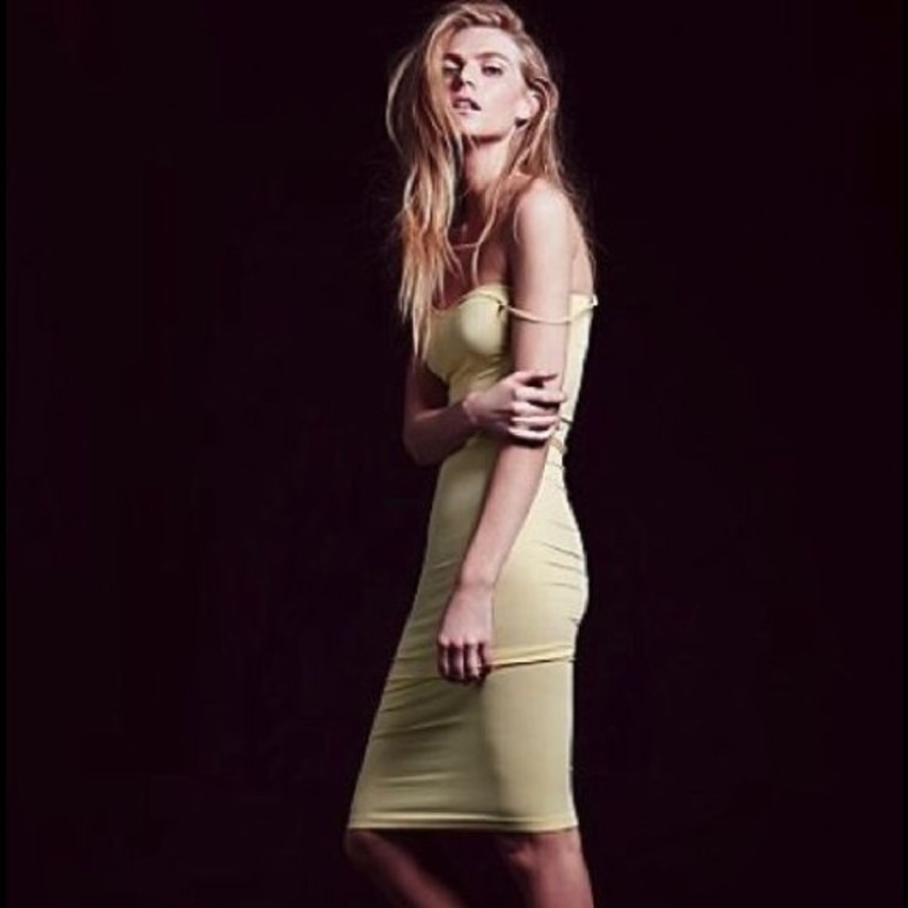 Free People Tea Length Seamless Slip Dress