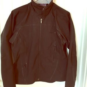 Black Patagonia soft shell jacket