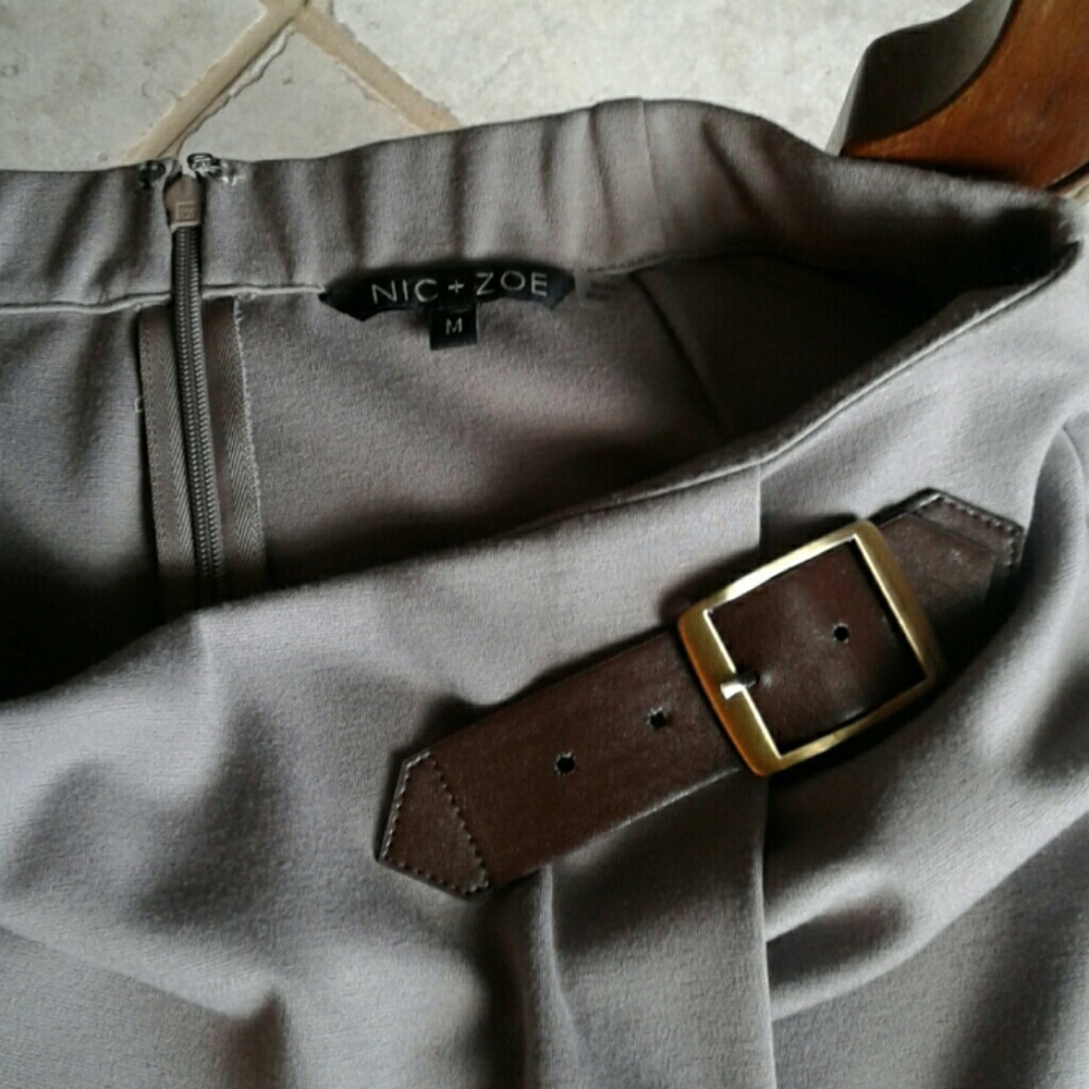 Nic Zoe belt detail skirt