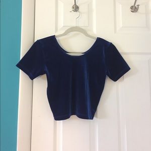 American Apparel Velvet Croptop