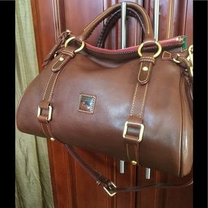 Dooney Chestnut Florentine Small Satchel