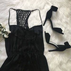Xhilaration Dresses - π€ Black Ruffle Dress with Gorgeous Back Detailing Xhilaration Dresses - π€ Black Ruffle Dress with Gorgeous Back Detailing