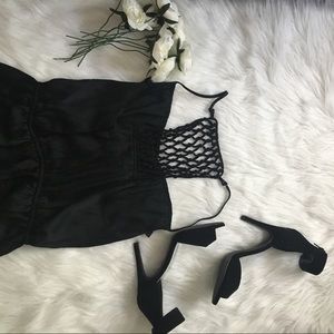 Xhilaration Dresses - π€ Black Ruffle Dress with Gorgeous Back Detailing Xhilaration Dresses - π€ Black Ruffle Dress with Gorgeous Back Detailing