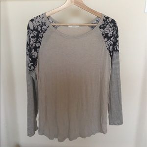 Floral long sleeve tee