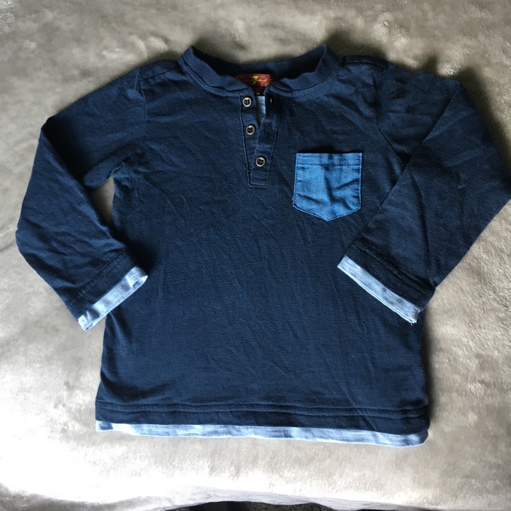 7 for all mankind toddler boy long sleeved shirt