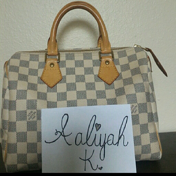 💖PENDING 💖 Louis Vuitton Damier Azur Speedy 25 - Picture 1 of 7