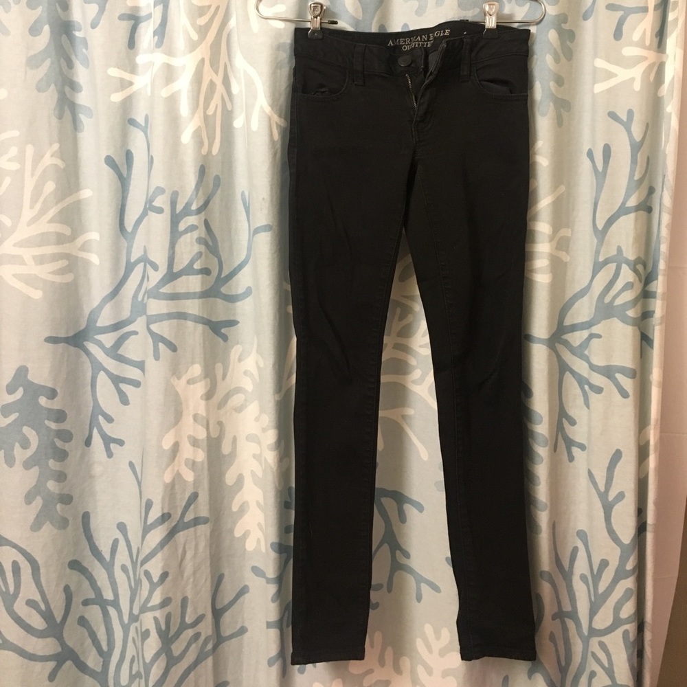 American eagle black skinny jeans