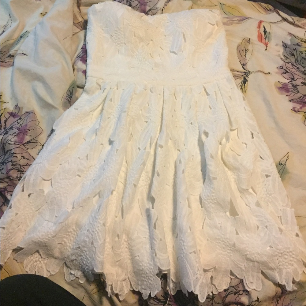 White Lace Summer Dress