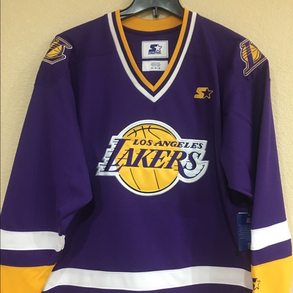 90's Los Angeles Lakers Starter NBA Baseball Jersey Size Large