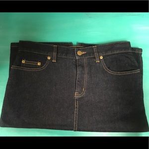 Ralph Lauren Dark Wash Denim Pencil Skirt