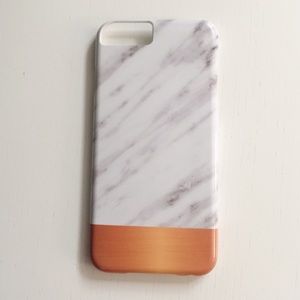 Marble and Orange iPhone 6 Case