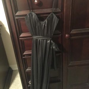 Long black evening dress