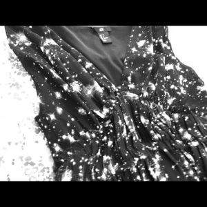 Star Patterned High Low Dress