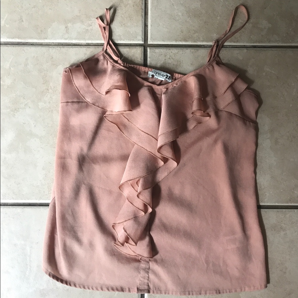Beige blouse size Small like new condition