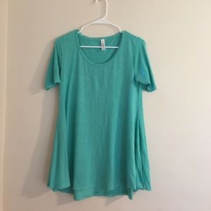 LuLaRoe Teal Heathered Perfect T