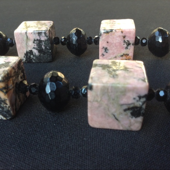 Statement Rhodochrosite Bead Necklace OOAK - Picture 8 of 8