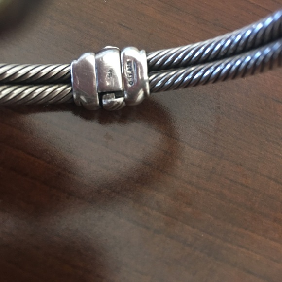 David Yurman Garnet Double Cable Bracelet - Picture 5 of 5