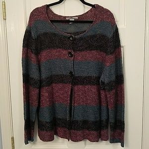 Serengeti catalog sweater cardigan 2X long sleeve