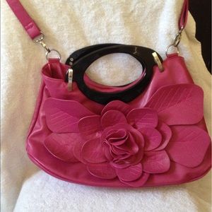 Fuschia flower bag
