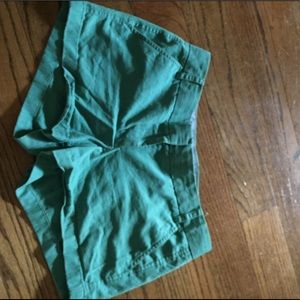 J. Crew turquoise chino shorts
