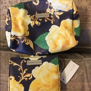 Floral bag with matching wallet