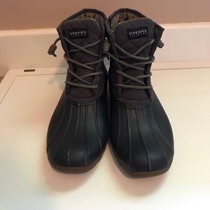 Gray/Navy Sperry Duck Boots