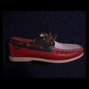 Polo Men's Red White &a Blue Boat Shoes
