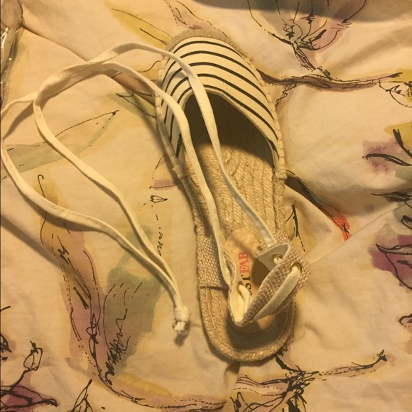 Navy and white striped espadrilles - Picture 3 of 3