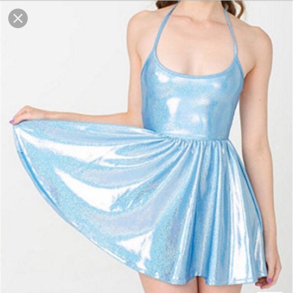 American apparel holographic skater dress
