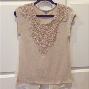 Cream colored moa moa top
