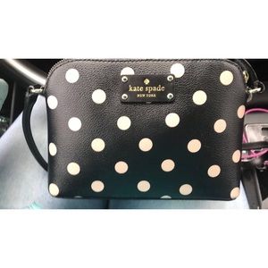 Polka dot Kate spade cross body bag