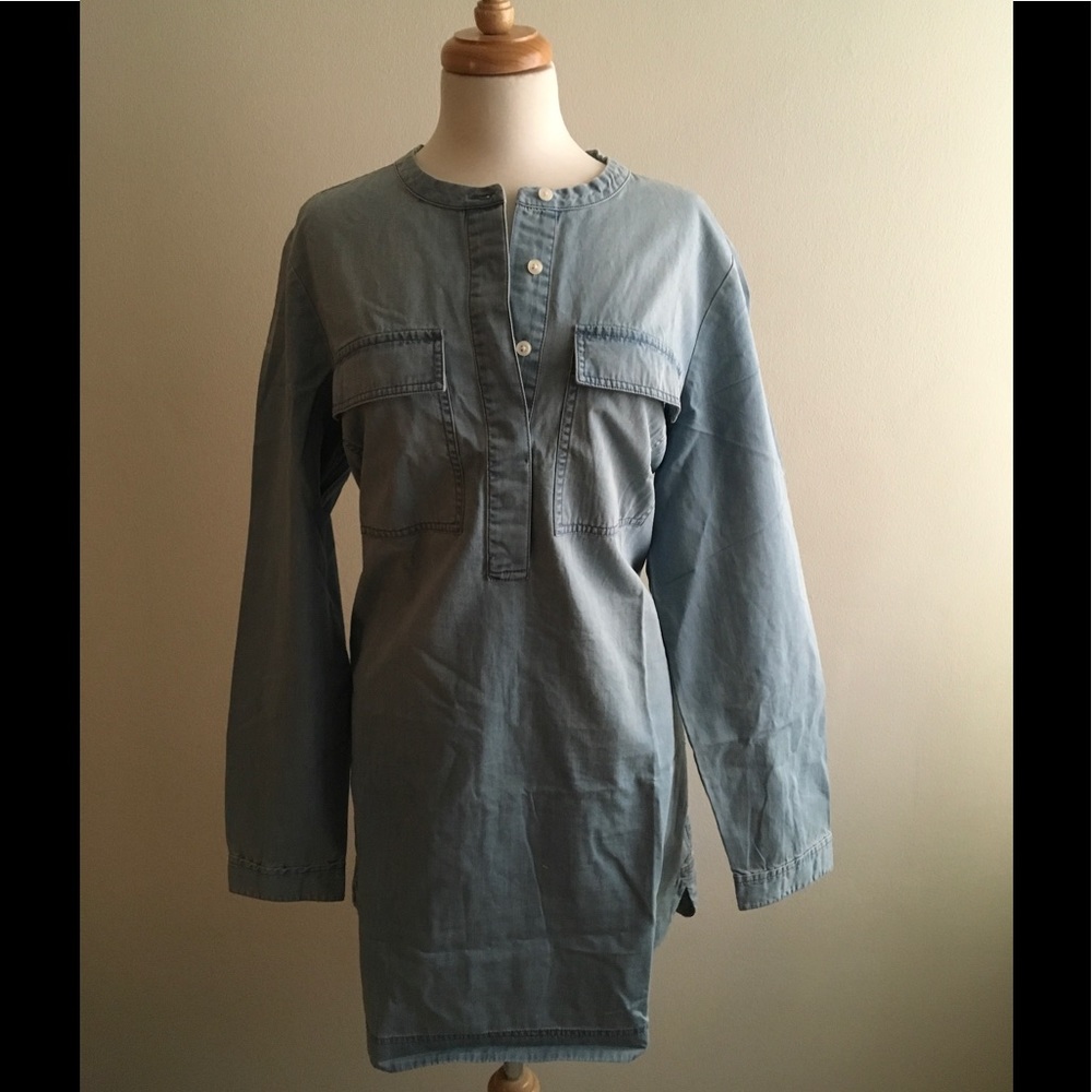 J. Crew Light Indigo Shirtdress