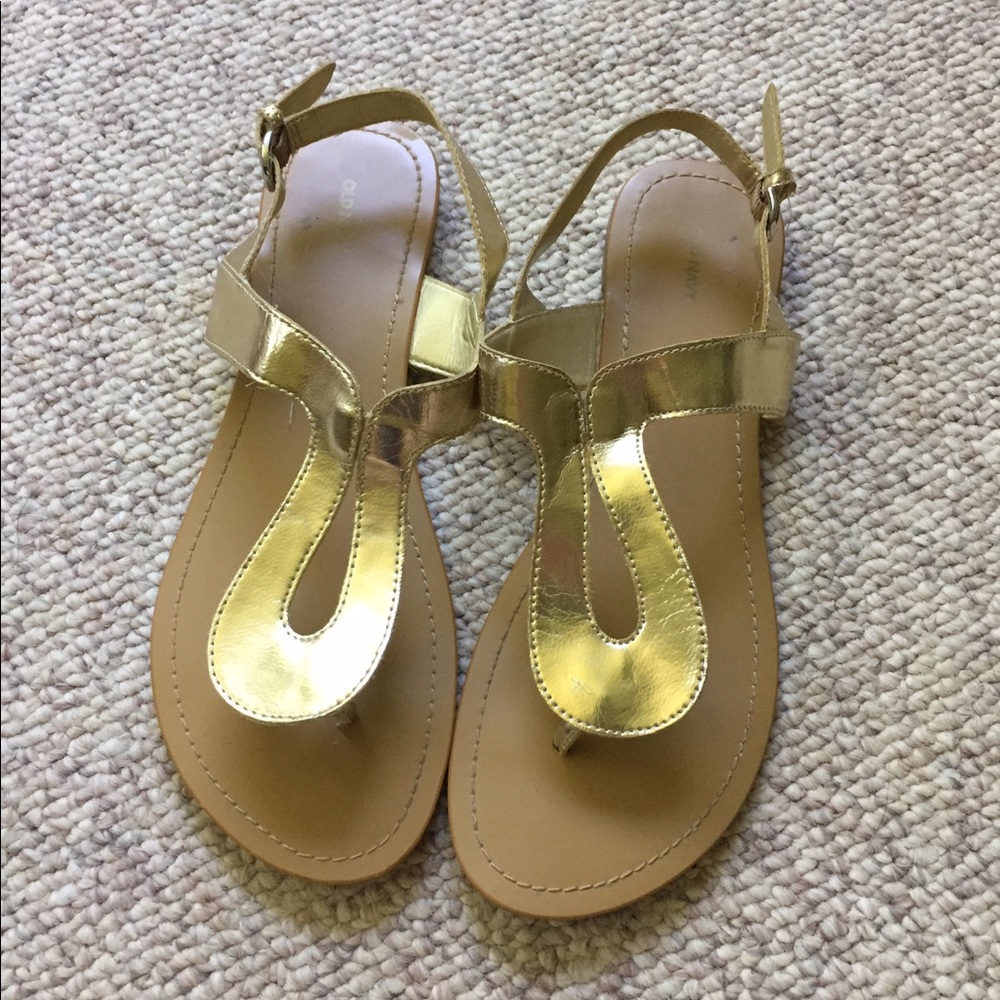 Old Navy GOLD Flat Sandals