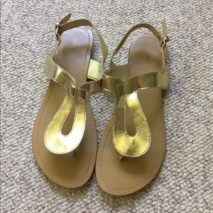 Old Navy GOLD Flat Sandals