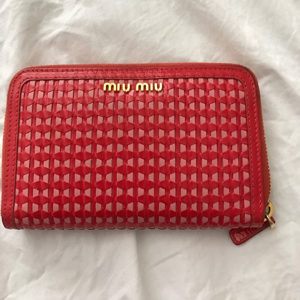 Red Miu Miu Wallet