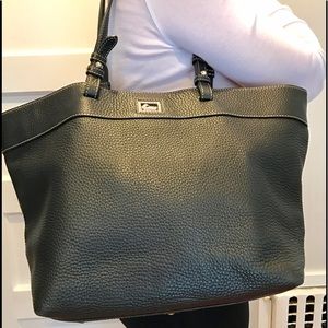 Dooney and Bourke Large Black Leather Tote