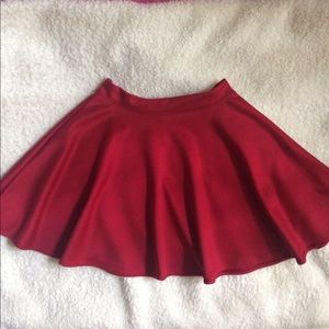 Basic red circle skirt