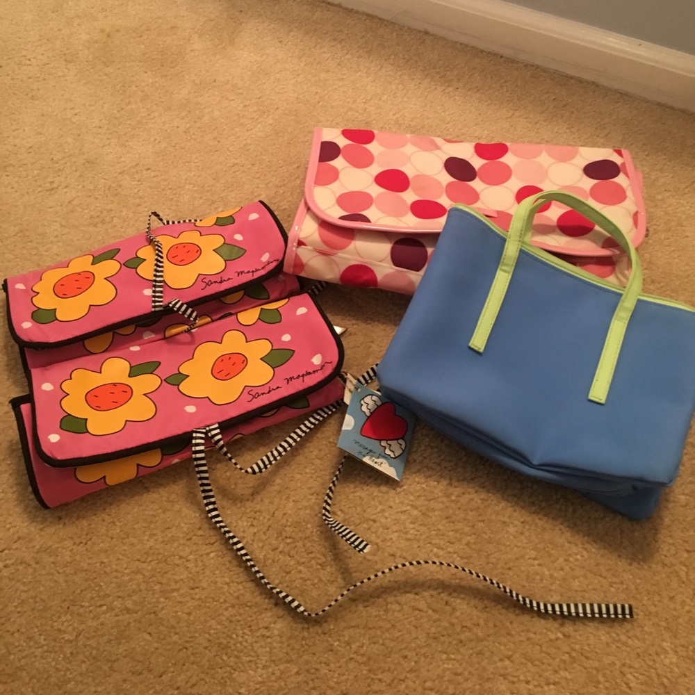 Various cosmetic travel bags