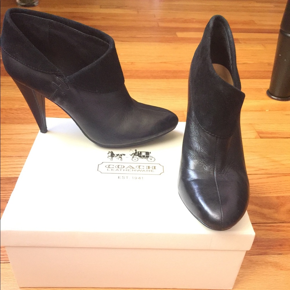 Coach ankle booties