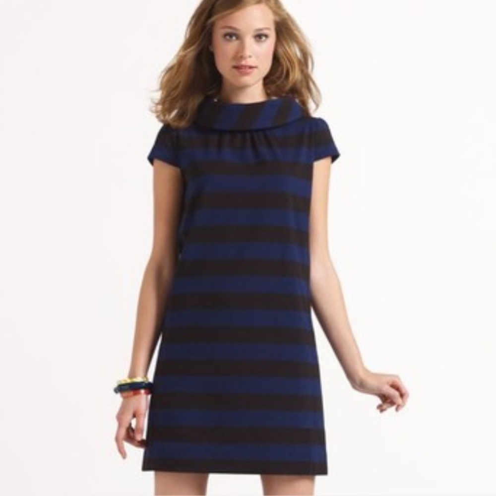 Kate Spade Navy & Black Striped Dress