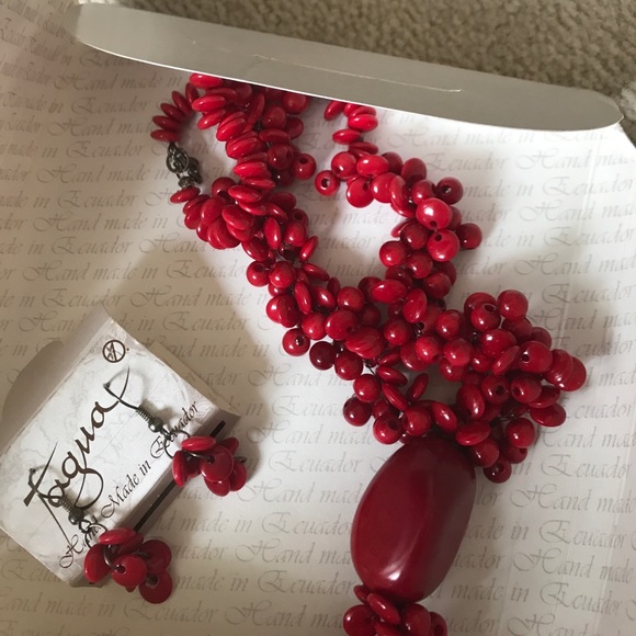 Handmade Tagua Jewelry Set - Made in 🇪🇨 Ecuador - Picture 5 of 5