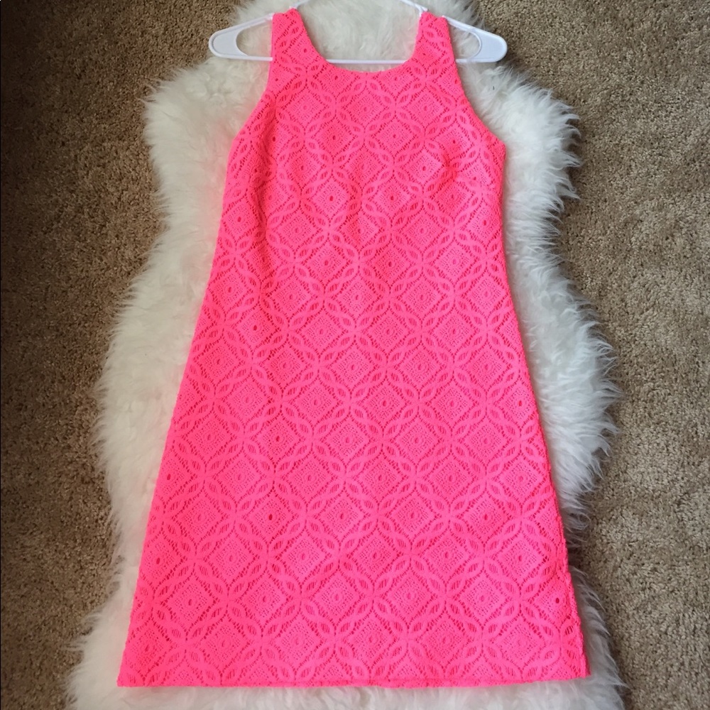 Lilly Pulitzer Neon Pink Dress