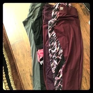 5 pairs LARGE VSX full length leggings