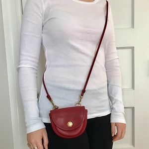Vintage Coach small red cross body