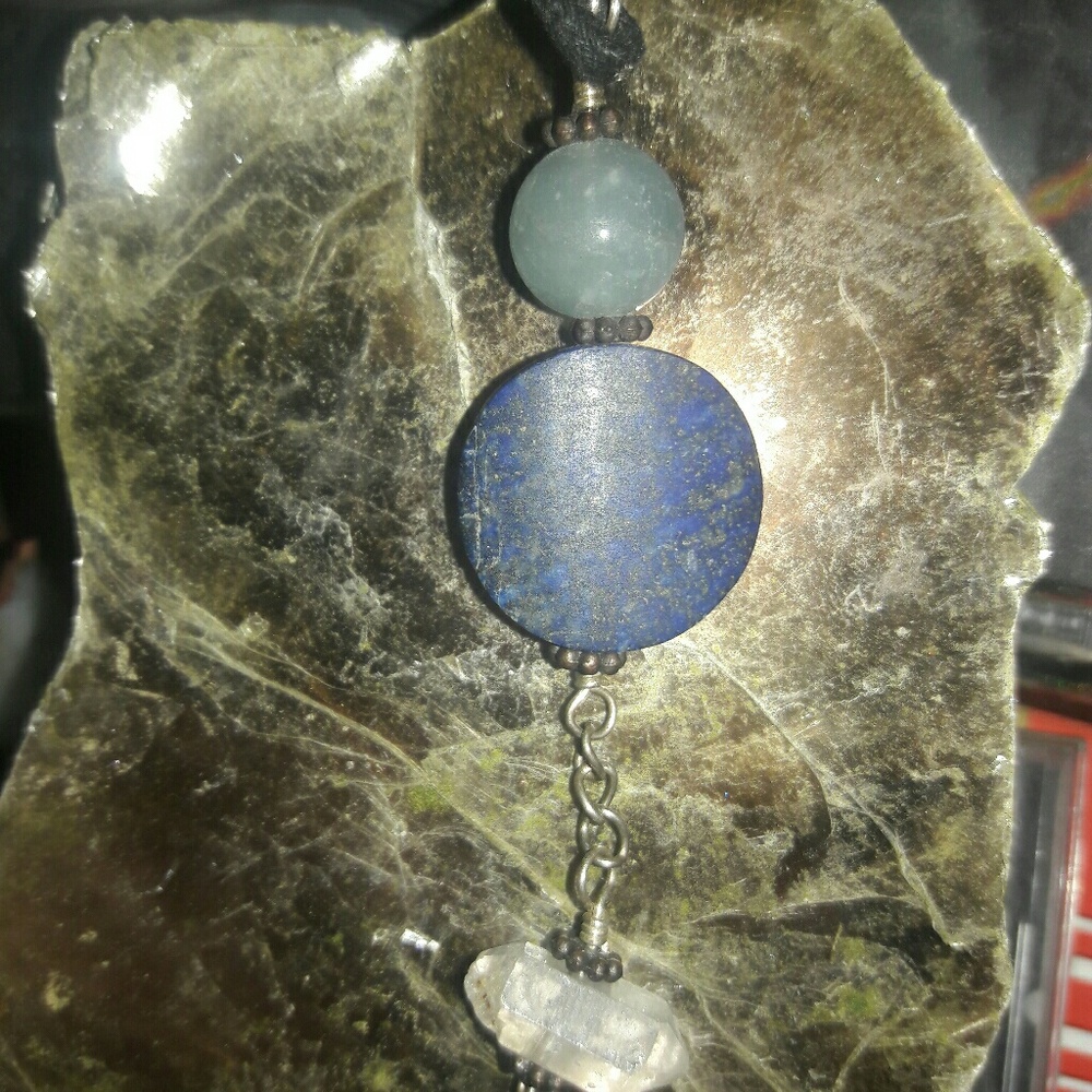 Lapis pendant necklace